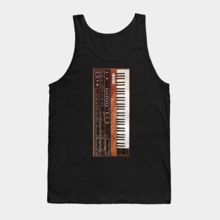 Vintage 70s Keyboard Synthesizer Tank Top